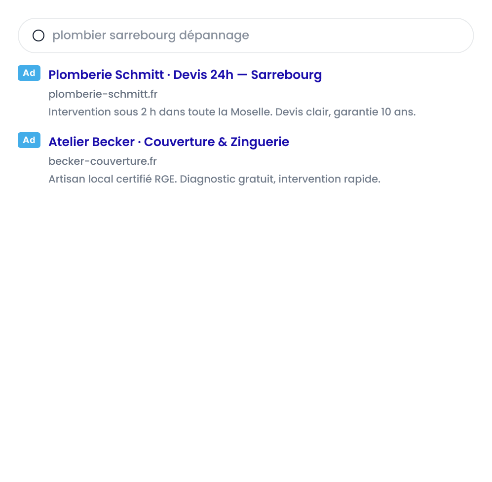 Google Ads & Référencement — Digital Dreamsbox