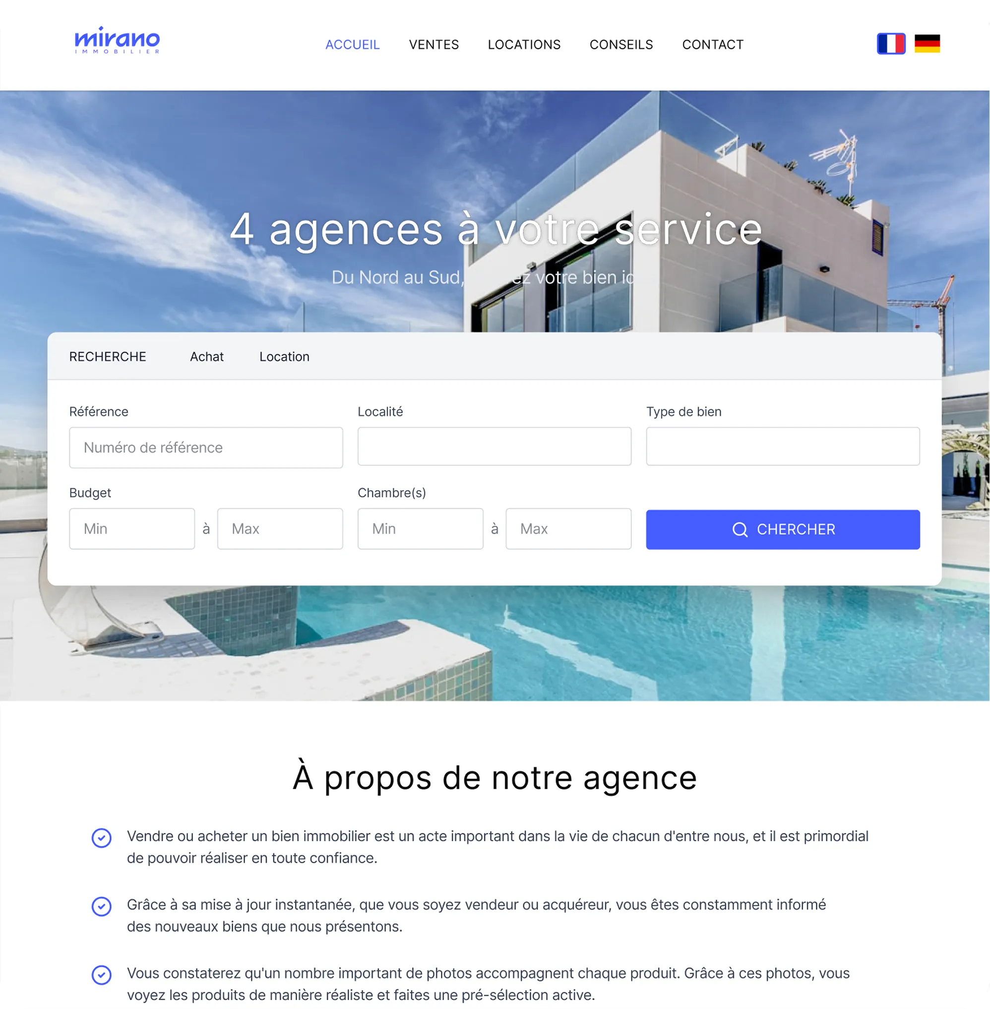 Création de site web
