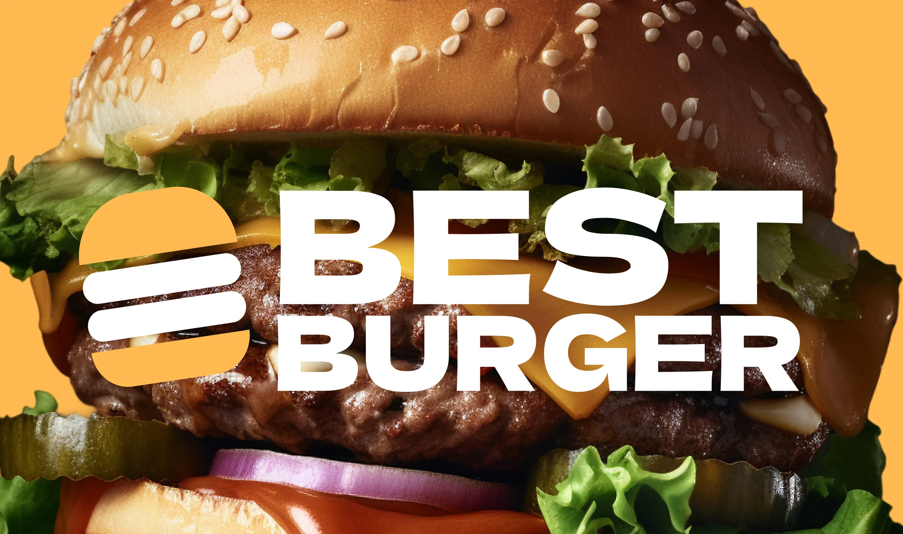 Best Burger — logo burger sur fond