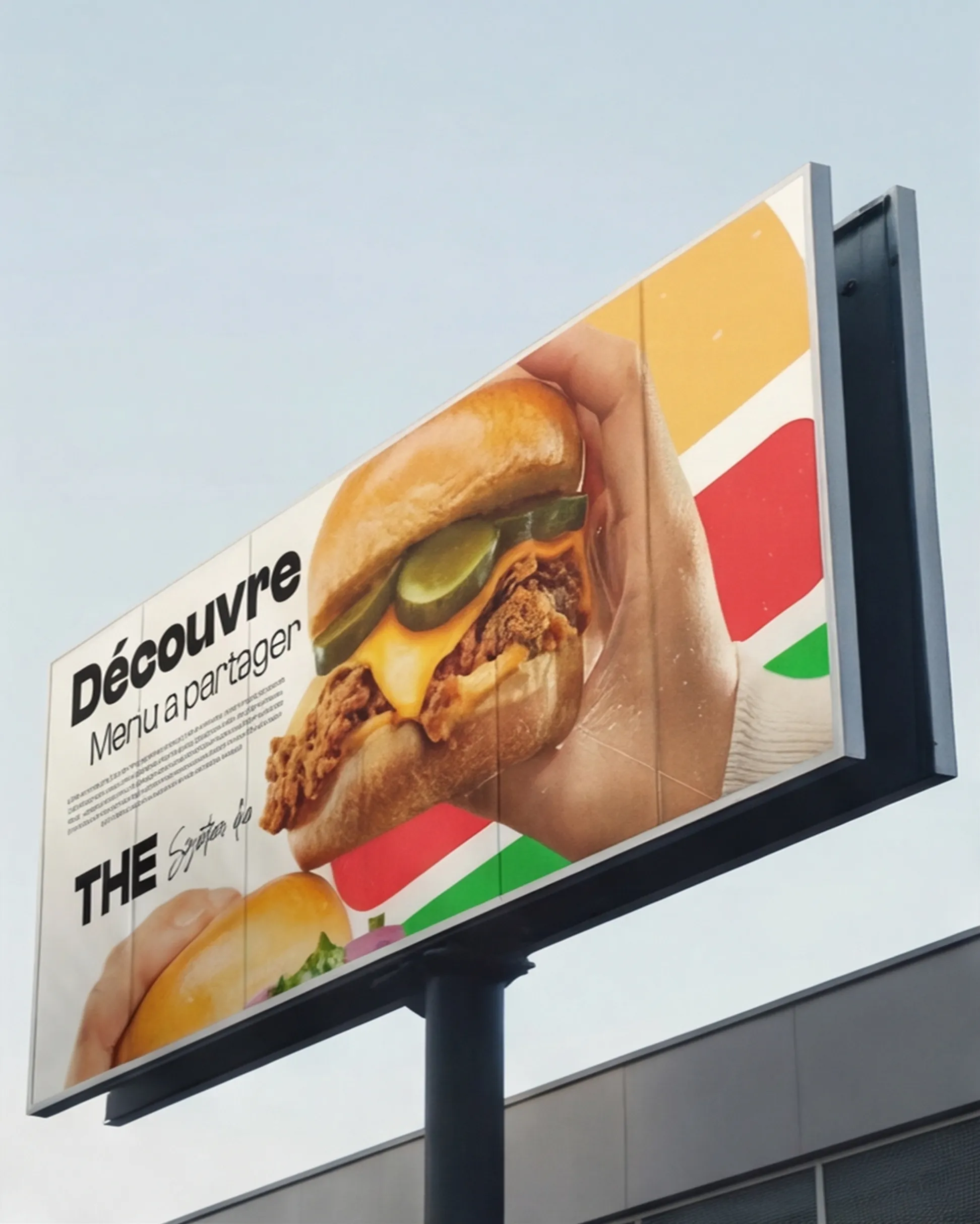 Best Burger — panneau publicitaire grand format dans la rue