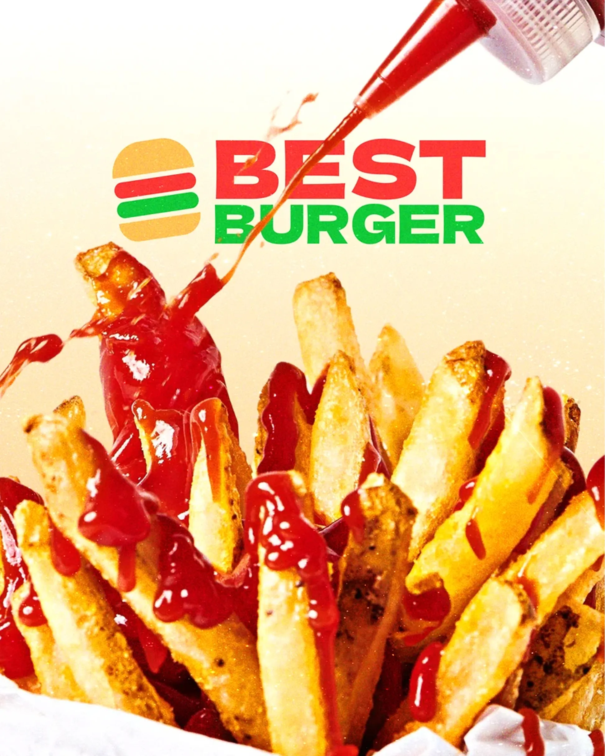 Best Burger — logo et frites sauce, identité visuelle