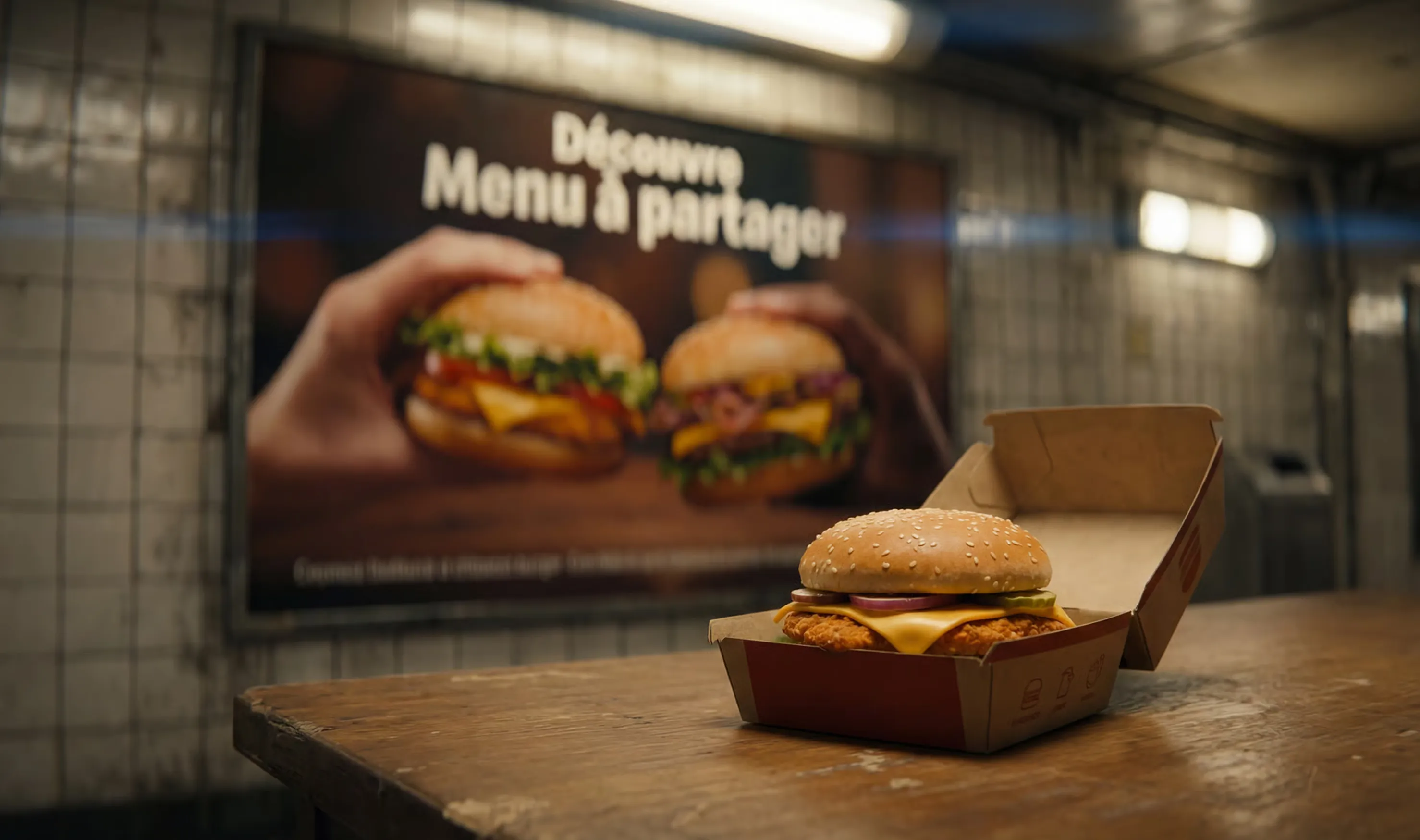Best Burger — affiche métro burger