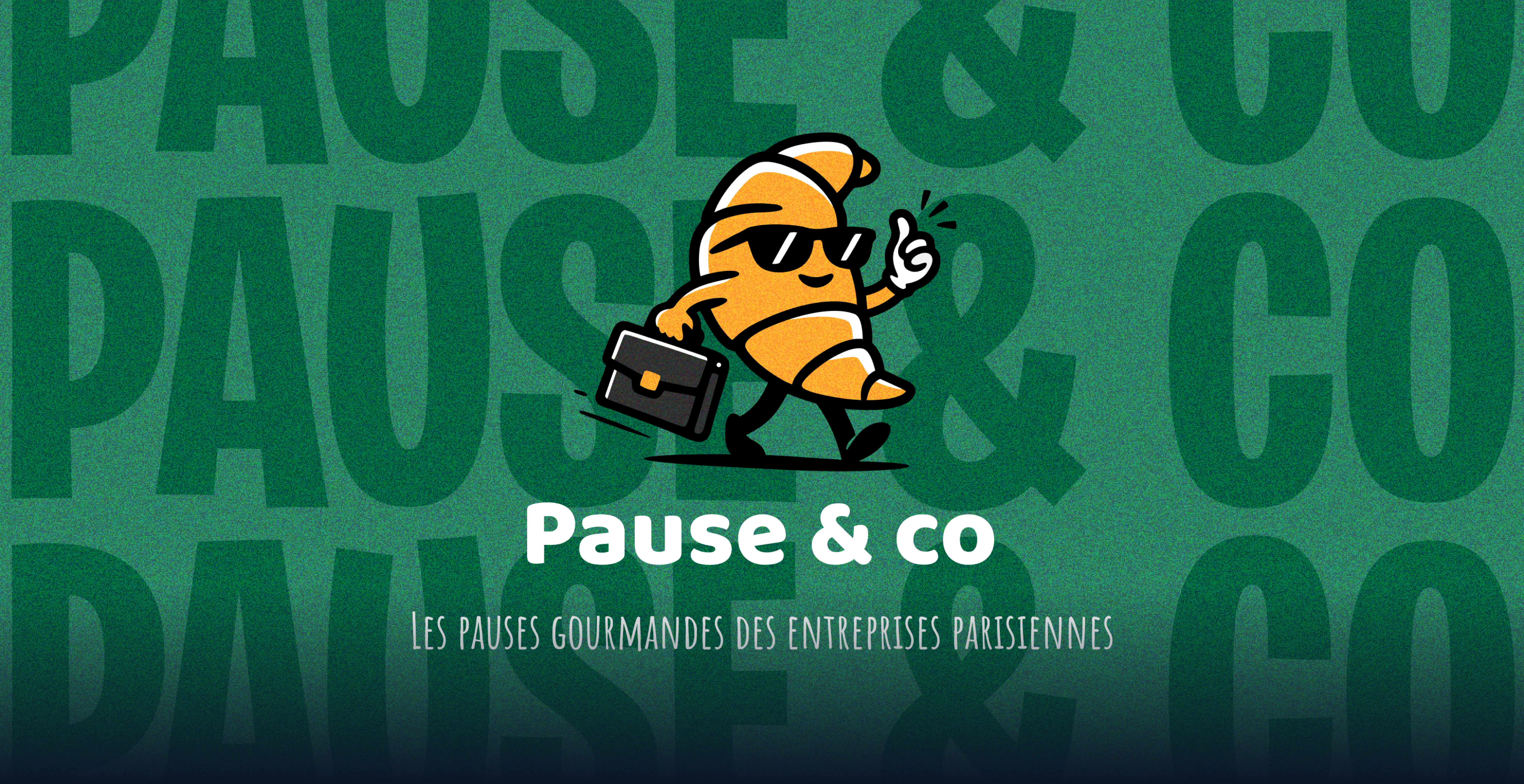 Pause & co — bannière identité visuelle traiteur